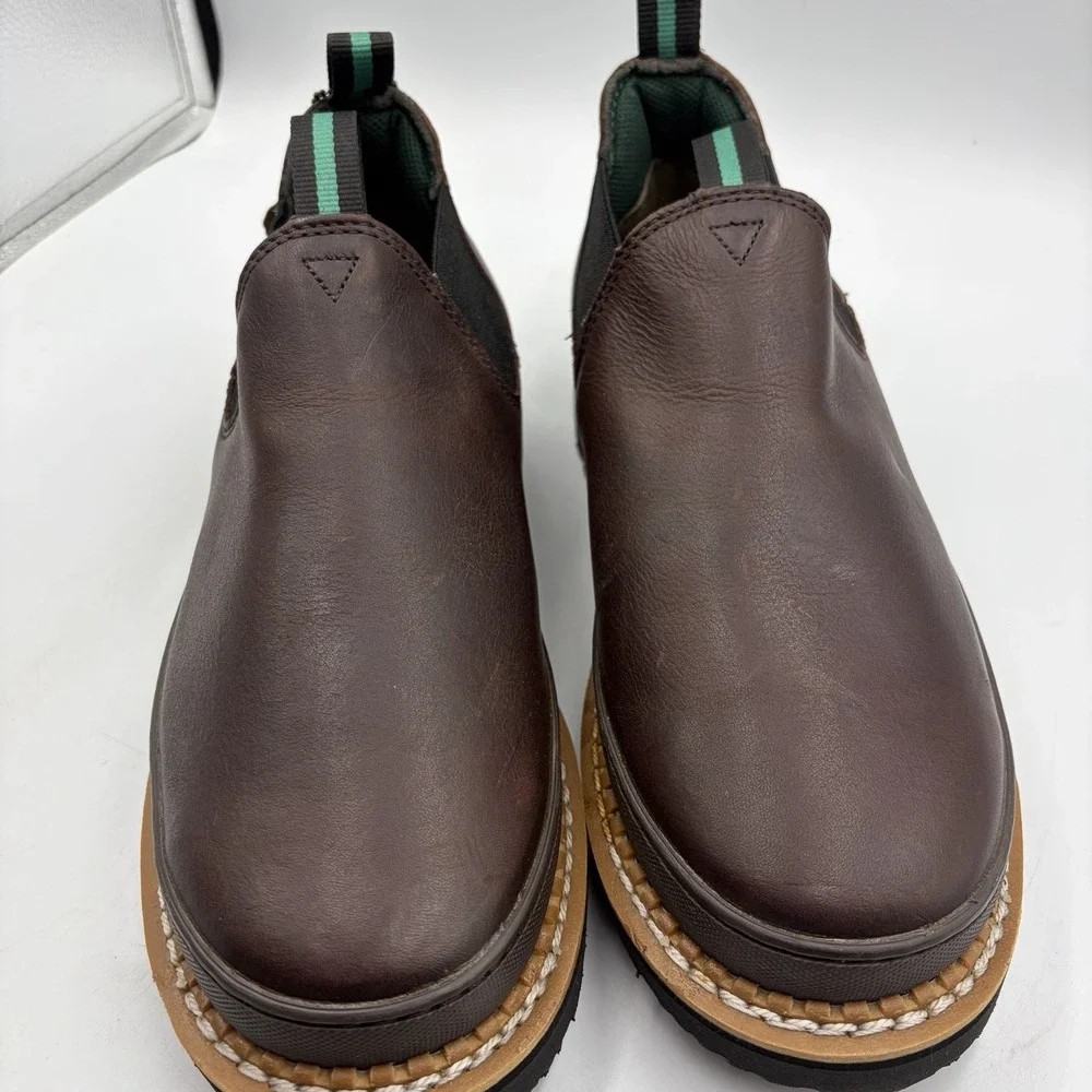 Georgia Boot Men's Georgia Giant Romeo Soft Toe Work Shoe Soggy Brown GR262 9 W